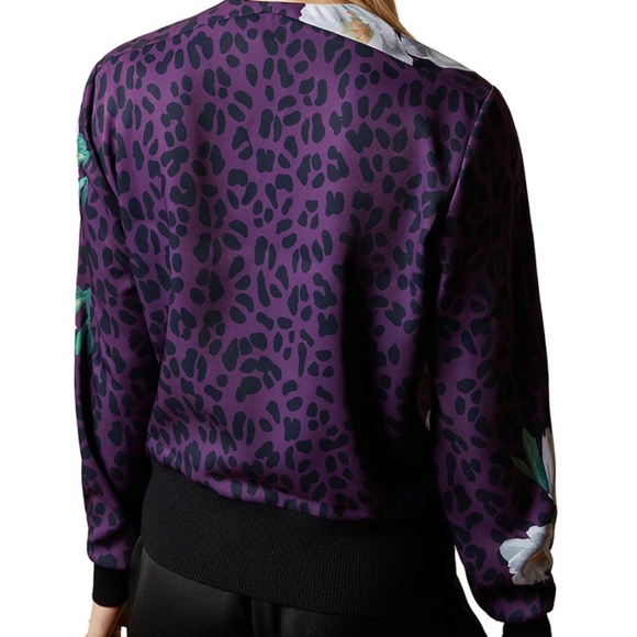 ❤️Host Pick❤️ NWT TED BAKER Willow Wilderness Zip Bomber Jacket - Size S - Picture 7 of 8